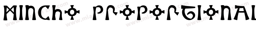 Mincho Proportional字体转换